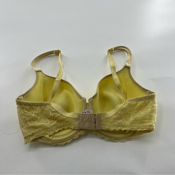 Chantelle Yellow T Shirt Bra Lightly Lined Women’s Lace - Picture 3 of 8